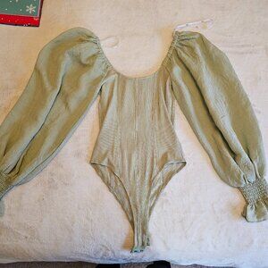 Lulu's light green bodysuit
